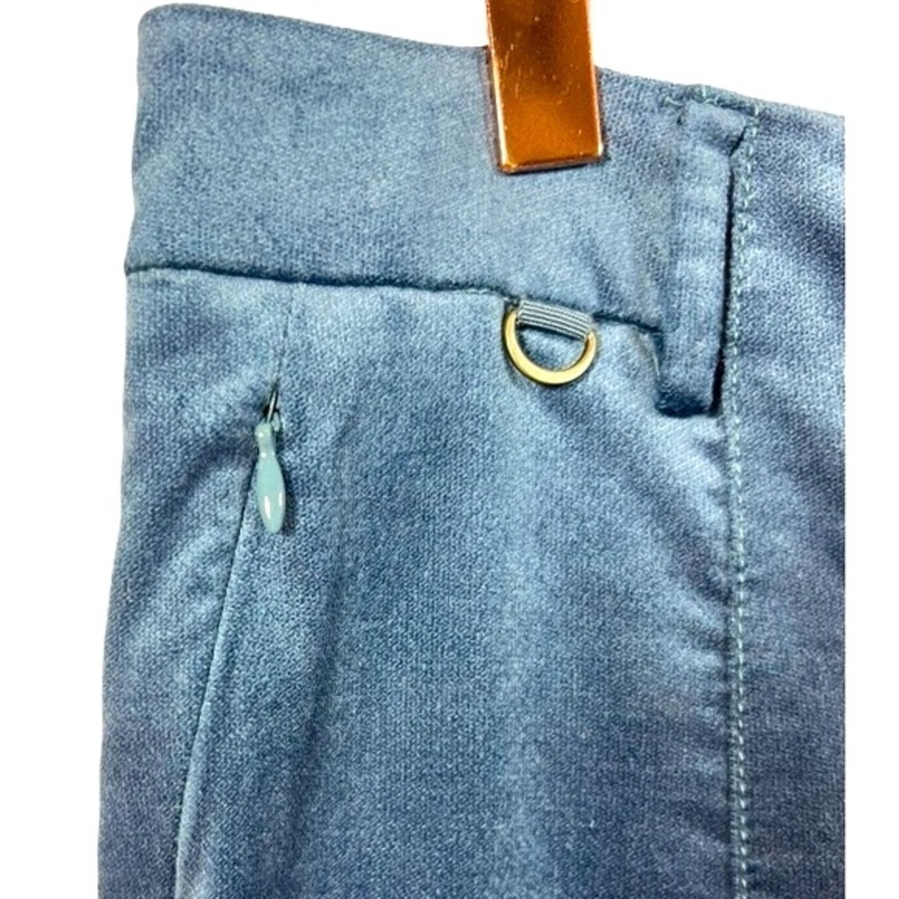 NWT Anthropologie The Essential Velvet Slim Trousers Blue Size 8‎ - Picture 8 of 12